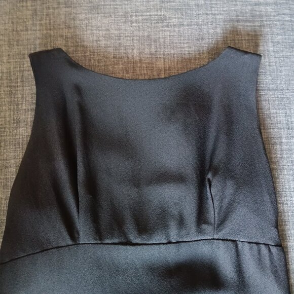 Vintage 1960s Little Black Dress The House of Nu-Mode Toronto Cut Out Back Bow - Picture 5 of 10